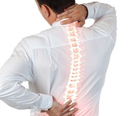 osteochondrosis nke ọkpụkpụ azụ n'ime nwoke